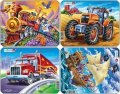 neuveden: Puzzle MINI - MIX-piráti,traktor,truck,vlak/8 dílků (4 druhy)