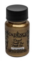 neuveden: Metalická akrylová barva Cadence Dora Metalic - brozová / 50 ml