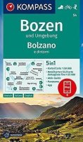neuveden: Bozen und Umgebung, Bolzano e dintorni 1:50 000 / turistická mapa KOMPASS 5