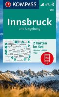 : Innsbruck a okolí 1:50 000 / sada 2 turistických map KOMPASS 290