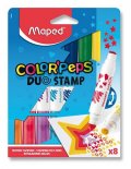neuveden: Maped - Fixy Color´Peps Duo Stamp oboustranné 8 ks