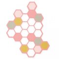 neuveden: SIZZIX Thinlits vyřezávací kovové šablony - hexagony 2 ks