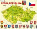 neuveden: Puzzle MAXI - Mapa Česká republika/56 dílků