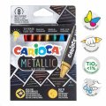 neuveden: Carioca voskovky trojhranné Metallic - 8 ks