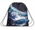 neuveden: Bagmaster Školní vak na přezůvky SHOES ALFA 20 D BLUE/GRAY/BLACK