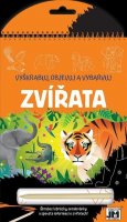 neuveden: Zvířata - Vyškrabuj, objevuj, vybarvuj
