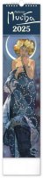 neuveden: Kalendář 2025 nástěnný: Alfons Mucha, 12 × 48 cm