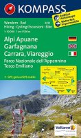 neuveden: Alpi Apuane,Garfagnana,Carrara,Viareggio 2451 / 1:50T NKOM
