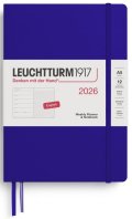 neuveden: Weekly Planner & Notebook 2026 Medium (A5) Ink - tečkovaný