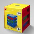 neuveden: Organizér LEGO se třemi zásuvkami - červený