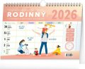 neuveden: Kalendář 2026 Rodinný, plánovací, s háčkem, 30 x 21 cm