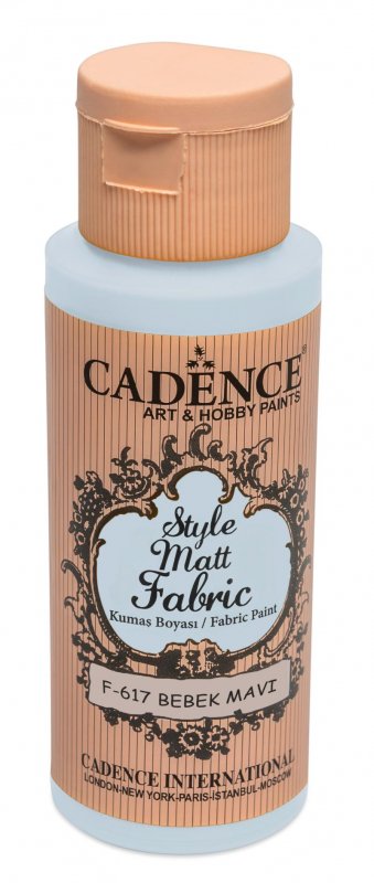 neuveden: Textilní barva Cadence Style Matt Fabric - miminkovská modrá / 50 ml