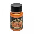 neuveden: Metalická barva na textil Cadence Dora Textile - oranžová / 50 ml