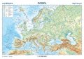 neuveden: Evropa - reliéf a povrch 1:17 000 000 nástěnná mapa