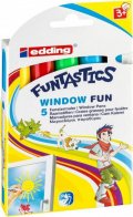 neuveden: Edding Dětský popisovač Funtastics na okna 16, sada 5 barev