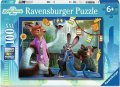 neuveden: Puzzle Zootropolis: Město zvířat 100 dílků