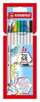 neuveden: Fixa STABILO Pen 68 brush sada 8 ks v pouzdru