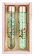: Koupelová sada Winter Spa v dřevěné krabici Zimní ovoce 60ml a 80g