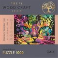 neuveden: Trefl Wood Craft Origin Puzzle Barevná kočka 1000 dílků - dřevěné