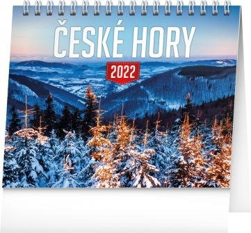 neuveden: Kalendář 2022 stolní: České hory, 16,5 × 13 cm