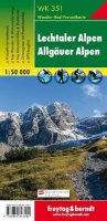 neuveden: WK 351 Lechtalské Alpy, Allgäuské Alpy 1:50 000 / turistická mapa