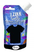 neuveden: Textilní barva IZINK Textile - černá, 80 ml