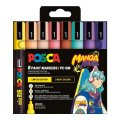 neuveden: Posca sada popisovačů PC- 5M - MANGA HERO (8 ks)