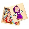 neuveden: Máša a medvěd Oblečení - Puzzle