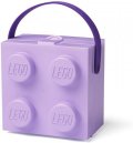 neuveden: Svačinový box LEGO s rukojetí - fialový
