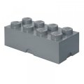 neuveden: Úložný box LEGO 8 - tmavě šedý