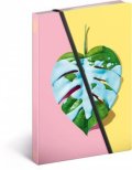 neuveden: Diář 2019 - Divided Monstera - týdenní, 13 x 21 cm