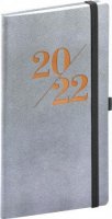 neuveden: Diář 2022: Vivella Fun - stříbrný/kapesní, 9 x 15,5 cm