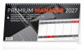 : Kalendář 2027 stolní: Premium Manager, 32 x 16 cm