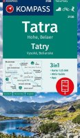 : Vysoké a Belianské Tatry 1:25 000 / turistická mapa KOMPASS 2130