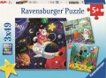 neuveden: Puzzle Profese z říše fantazie 3x49 dílků