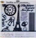 neuveden: Gelová razítka na stěnu 30 x 30 cm - Eiffelova věž