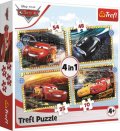 neuveden: Trefl Puzzle Auta 3 - Připravit, pozor, teď! 4v1 / 35,48,54,70 dílků