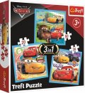 neuveden: Trefl Puzzle Auta 3 - Přátelé 3v1 (20,36,50 dílků)