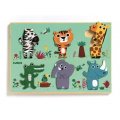 neuveden: DJECO Dřevěné puzzle Zvířátka ze ZOO