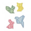 neuveden: SIZZIX Thinlits vyřezávací kovové šablony - origami zvířata 8 ks