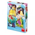 neuveden: Disney Princezny a kamarádi: puzzle 4x54 dílků