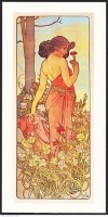 neuveden: Pohled Alfons Mucha – Carnation, dlouhý