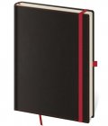 neuveden: Zápisník - Black Red - tečkovaný L