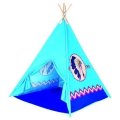 neuveden: Dětský stan: TeePee/modrý, 4 stěny