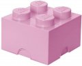 neuveden: Úložný box LEGO 4 - světle růžový