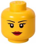 neuveden: Úložný box LEGO hlava (velikost S) - dívka