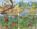 neuveden: Puzzle MINI - Exotická zvířata/11 dílků (4 druhy)