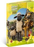 neuveden: Diář 2019 - Ovečka Shaun - týdenní magnetický, 10,5 x 15,8 cm