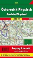 neuveden: AKN 1 B Rakousko 1:500 000 / nástěnná mapa (lištovaná)