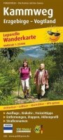 neuveden: Krušné hory – hřebenová trasa Vogtland 1:25 000 / turistická mapa